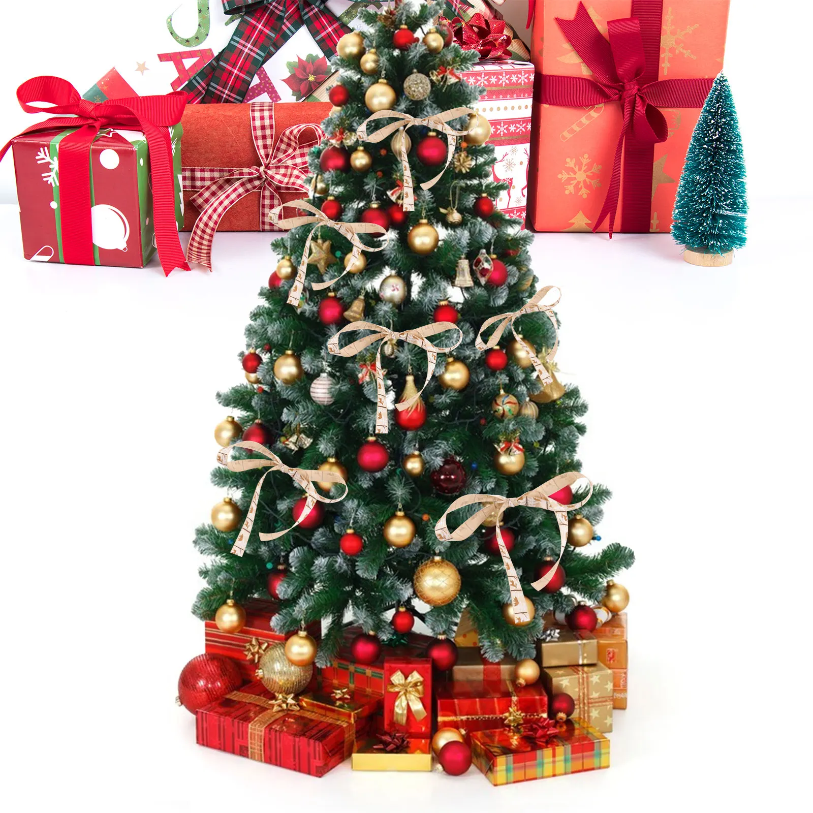 

Wrapping Paper Flower Packaging Ribbon Christmas Decor Polyester Decorations Holiday Ribbons