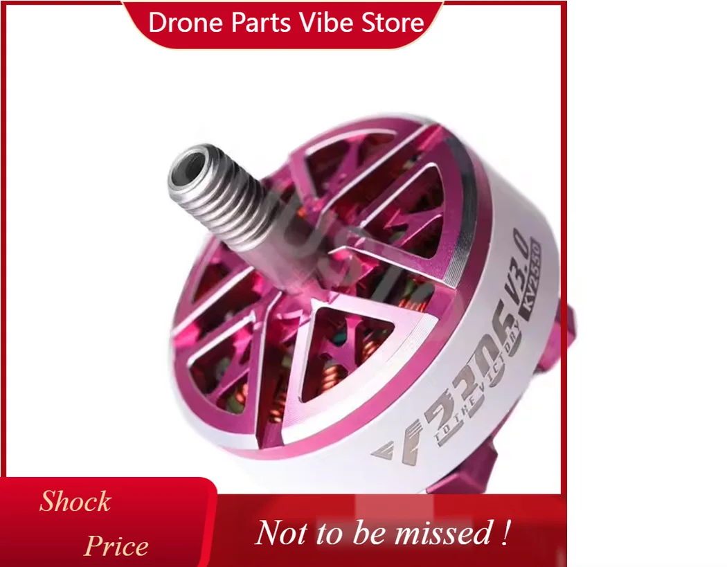 محرك DPOriginal T-Motor Velox V2207/2306 V3.0 1750/1950/2050/2550 KV بدون فرش لطائرات السباق بدون طيار وطائرات التحكم عن بعد