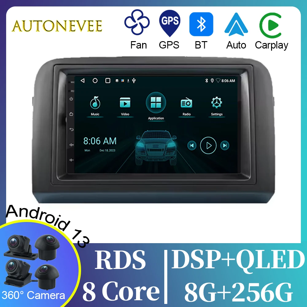 

Head unit Video Player Android Auto For Fiat Croma 2005 - 2012 4G Car Radio GPS Navigation Multimedia Stereo Carplay No 2din DVD