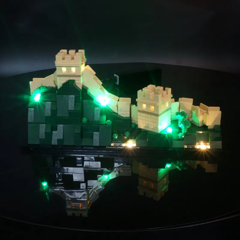 Набор светодиодного освещения, подходящий для конструктора LEGO «Великая Китайская стена» 21041.