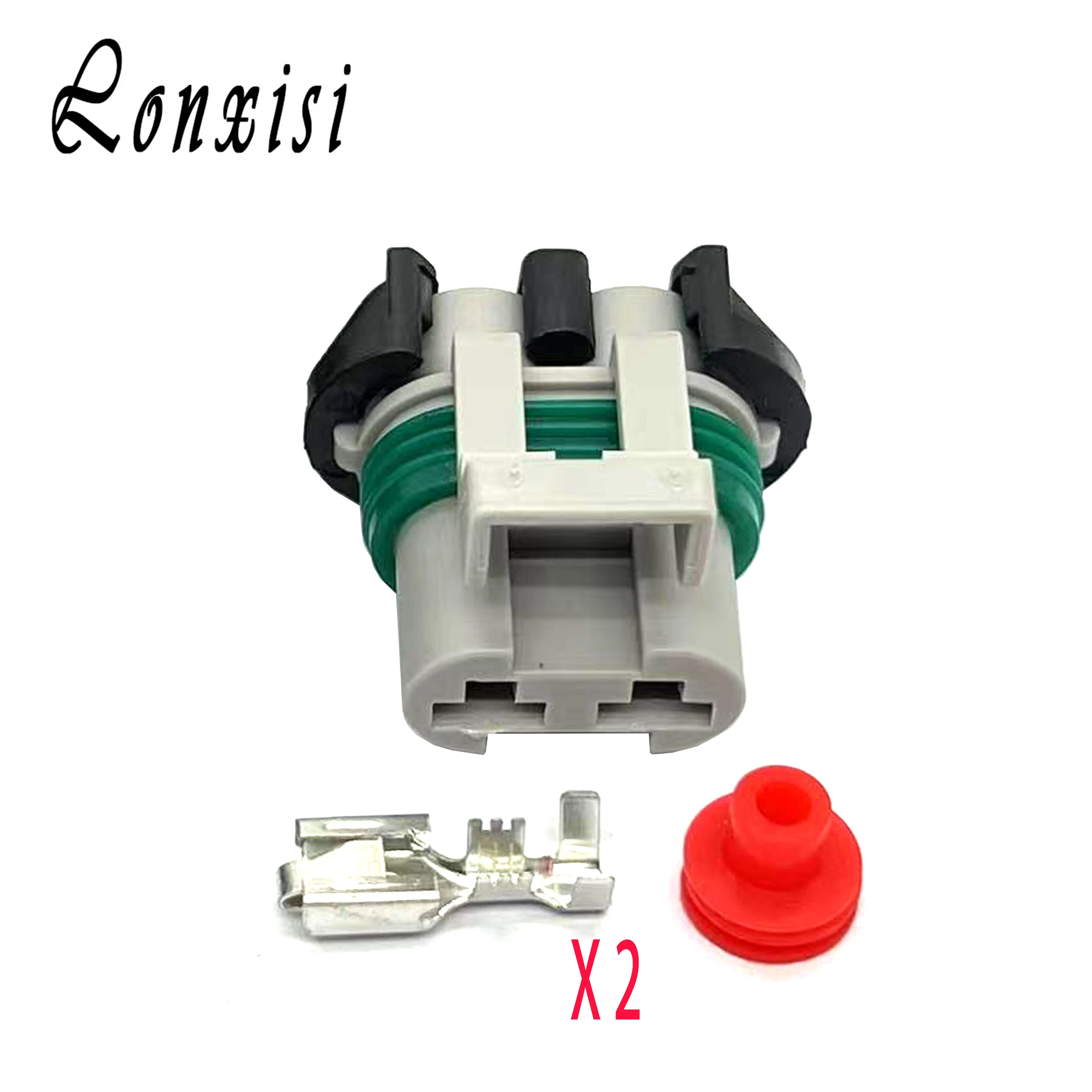 2 Pin 6.3mm Socket 15363990 15363993 15344054 Auto Fan Radiator Connector For BUICK Toyota Map Sensor Plug