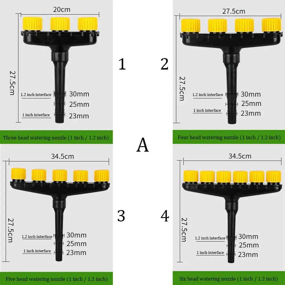 Adjustable Nozzle Irrigation Spray Farm Vegetables Atomizer Nozzles Water Sprinklers Home Use Tool Agriculture Accessories