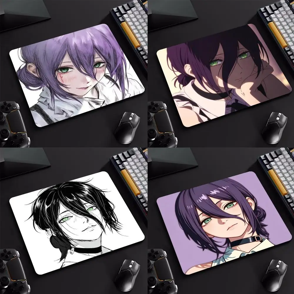 Reze C-Chainsaw Man Mouse Pads Cartoon rubber Small mouse pad desktop computer office keyboard e-sports ROGs game