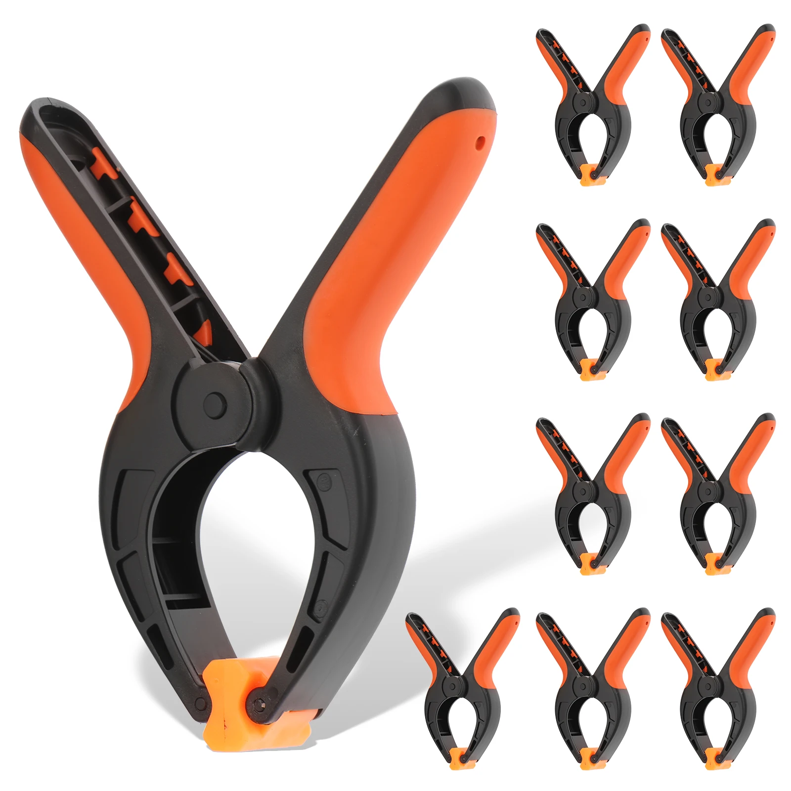 

10 шт. 6-дюймовые сверхмощные пружинные зажимы TPR нейлон с высокой силой зажима деревообрабатывающие зажимы фоновые зажимы для стульев лодок рыбалка