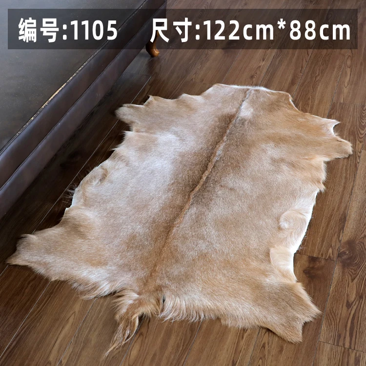 dog mattress dog beds for large dogs Unique Natural Gogoat Skin Rug Wool Leather Chair Cushion Carpet for living room