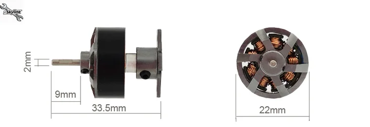 1PCS 2208-3300kv 2208 Blushless Motor 6.0 Applicable to HOOKLL U-glider 1500mm Wing Span RC Glider Parts