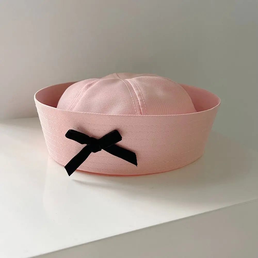 Fashion UV Protection Sailor Hat Bow Casual Navy Hat Summer Cute Beret Hats