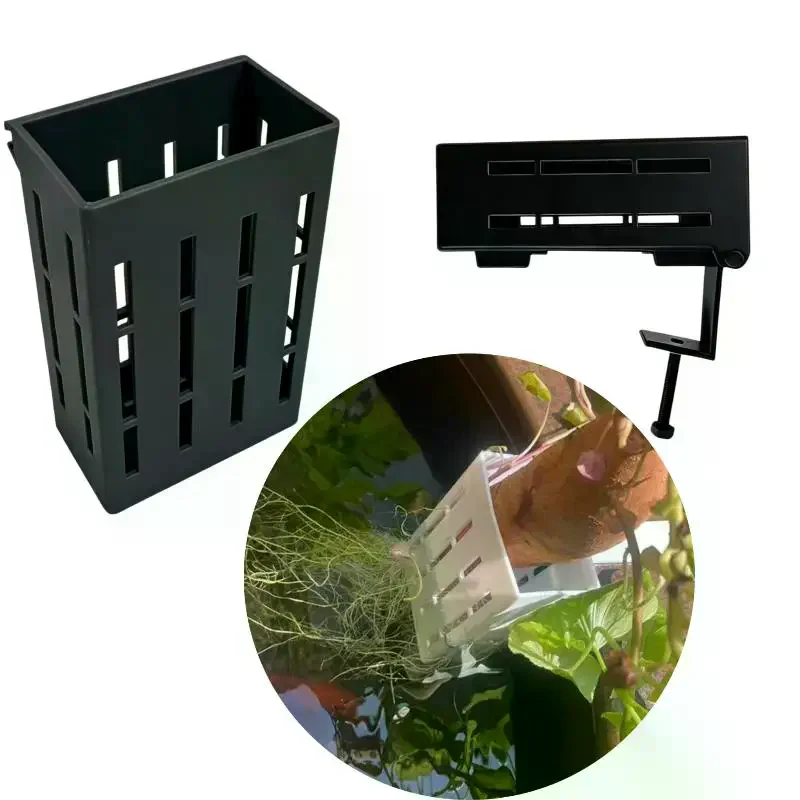 1Pcs Hydroponic Support Basket Fish Tank Planting Cup Water Grass Aquatic Plant Holder Flower Pot Hanging Aquarium Accessories view 4