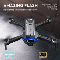 2.4G optical flow brushless LS-S8S RC drone 8K three camera 360 ° obstacle avoidance WiFi headless mode professional quadcopter