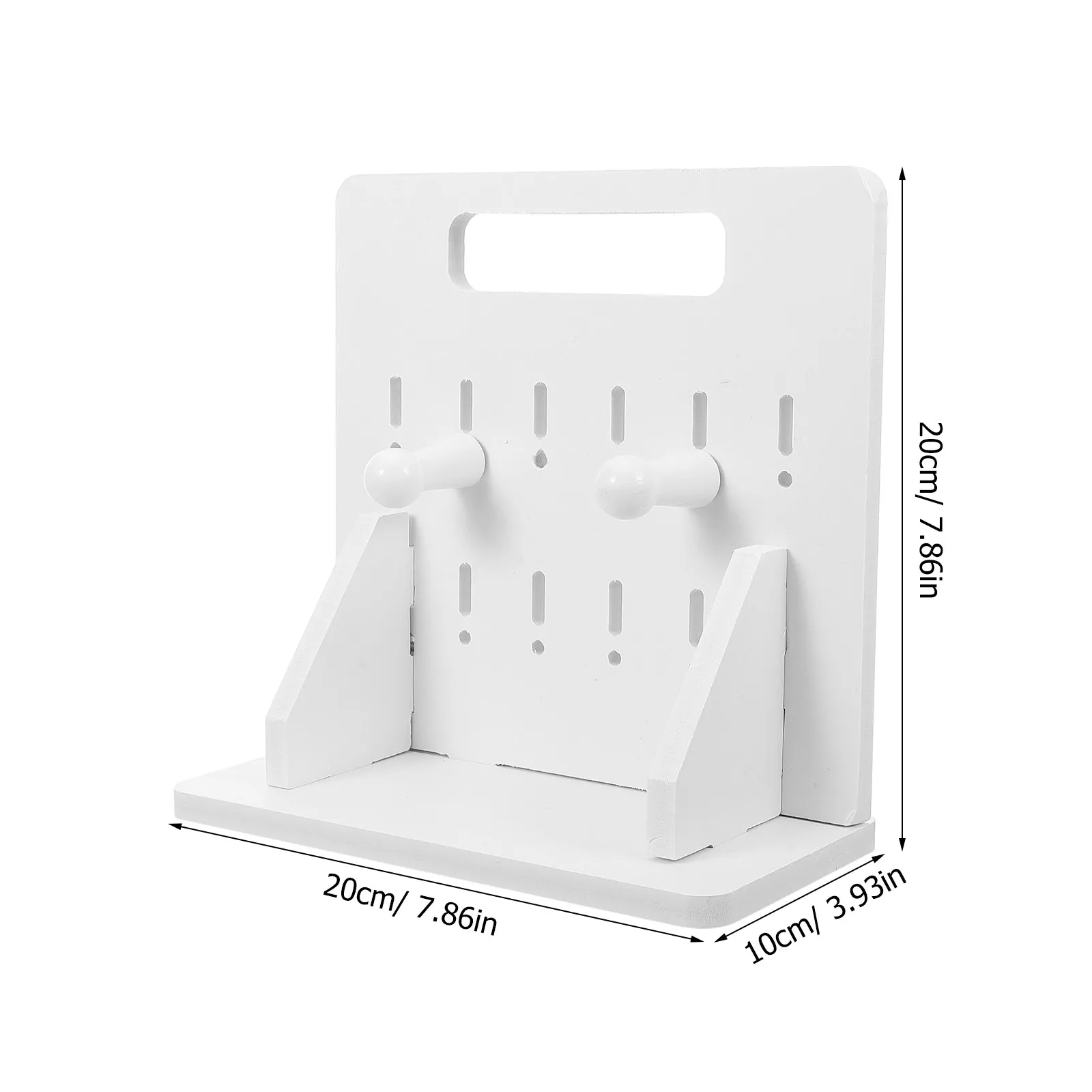 Pegboard Desktop Storage Rack Vertical Organizer for Small Spaces Desk Bedroom Dorm Efficient Item Classification Matching All
