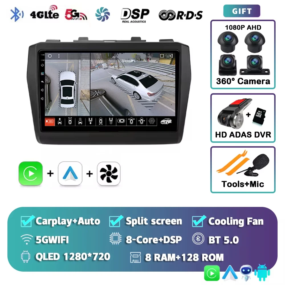 Android 16 autoradio voor Suzuki Swift 2017 2018 2019 2020 2021 draadloze Carplay Android Auto audio multimediaspeler 2 Din