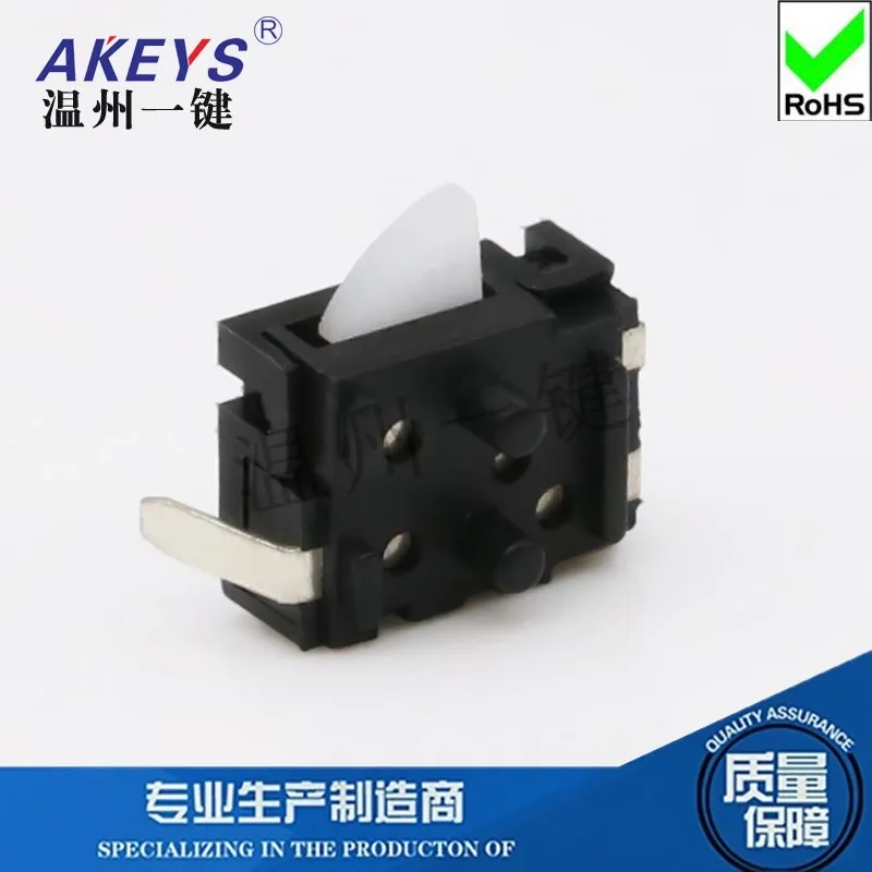 10pcs KFC-V3-06 Reverse Direction Limit Switch Travel Reset 2 Feet Patch Triangle White Handle with Registration Mast