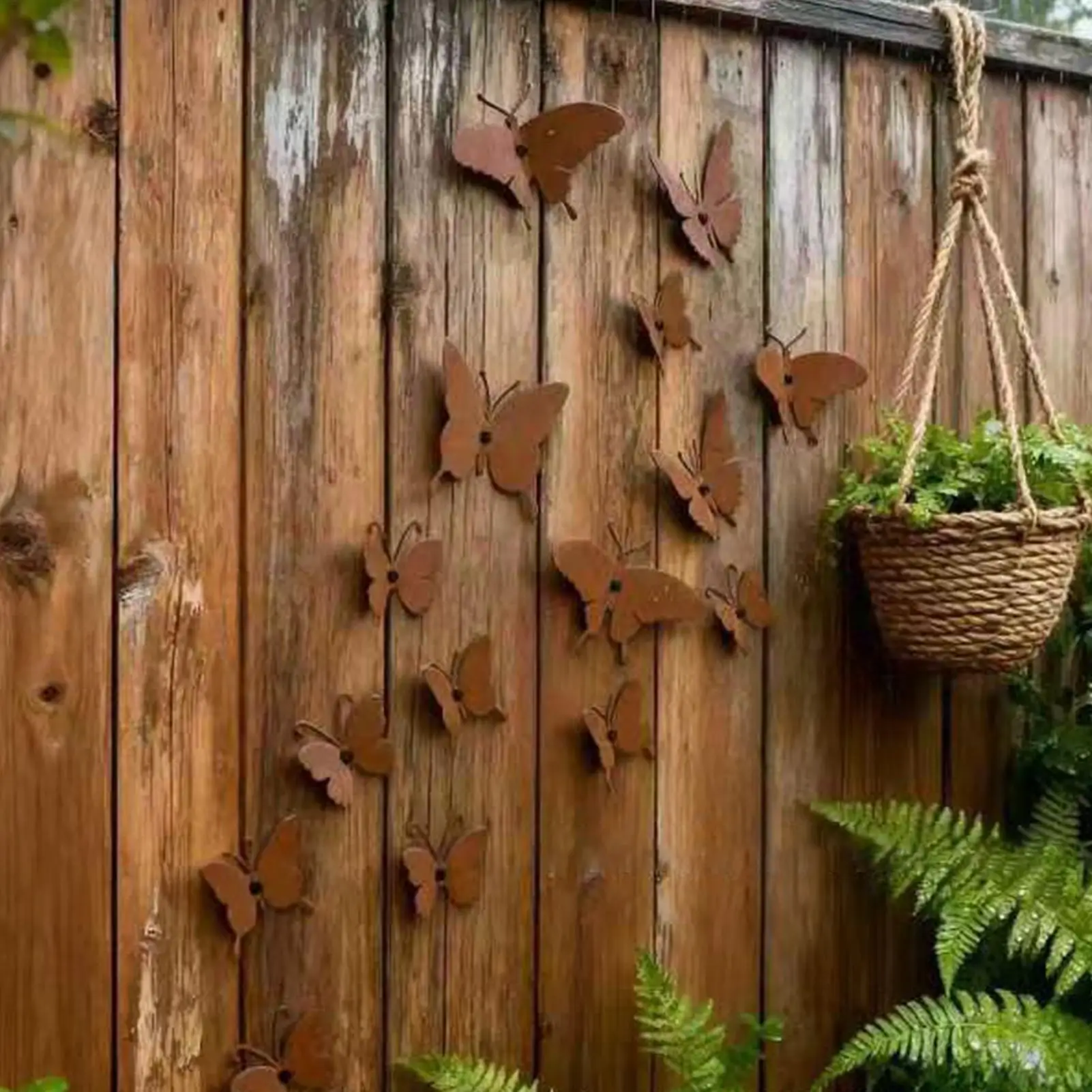 Metal Butterfly Wall Decor 15 Piece Set Aesthetic Wall Art for Girls Room Bedroom Nursery Bathroom Garden Outdoor Party Decor