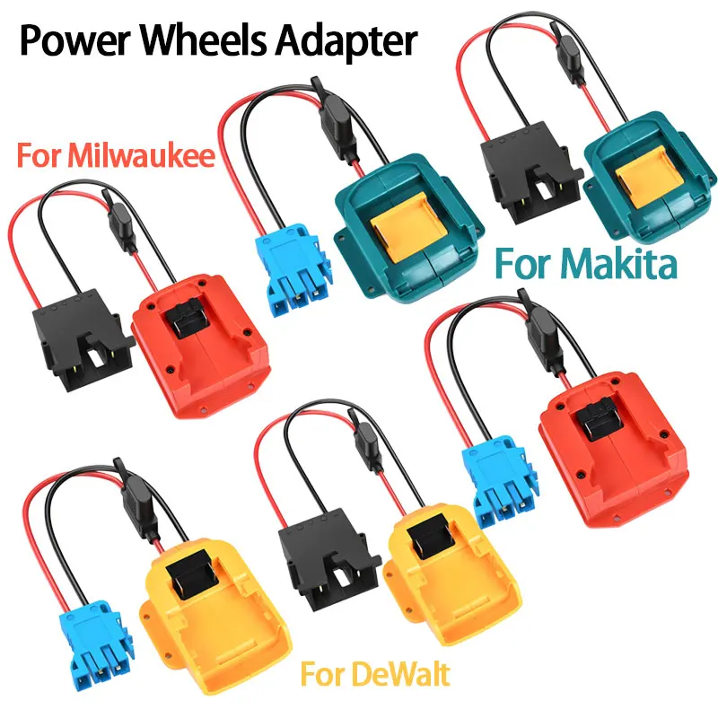 

Адаптер разъема «сделай сам» с проводом для Makita/DeWalt/Milwaukee 18 В, литий-ионный аккумулятор, адаптер для силовых колес, аксессуары для инструментов