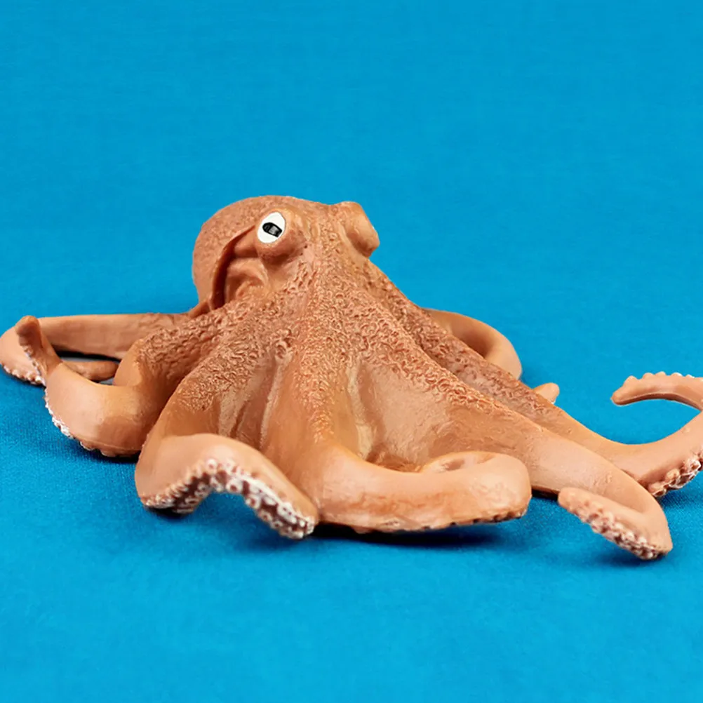Octopus Simulated Marine Craft Plastic Lifelike Home Decor Desktop Ornament Mini Ocean Themed Decoration for Landscape