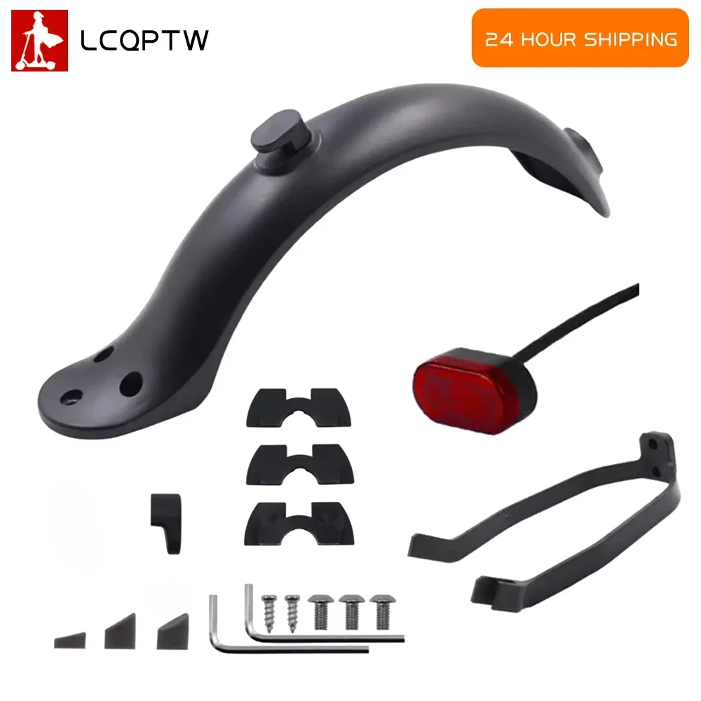 Rear Mudguard Taillight Damper Rubber Pad Set Fender Bracket for Xiaomi M365 Pro 1S Tire Splash Fenders Support Electric Scooter