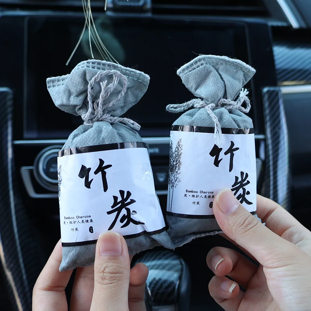 Car Air Freshener Deodorant Activated Carbon Bamboo Charcoal Purifying Bag Closet Shoes Deodoriser Car Interior Accessories