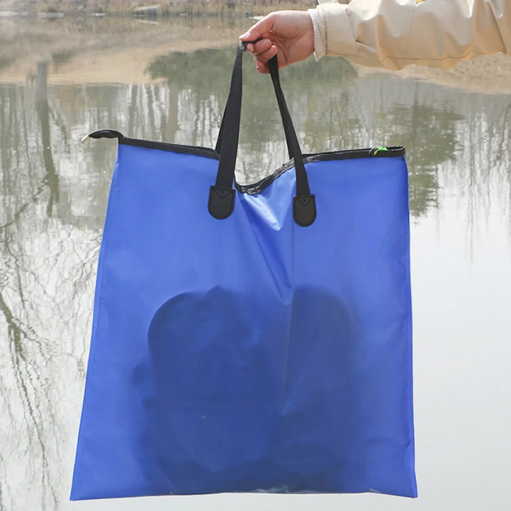 Portable Fishing Bait Bag Foldable Oxford Cloth Keepnet Large Capacity Tackle Storage Case Outdoor Sport Equipment Gear