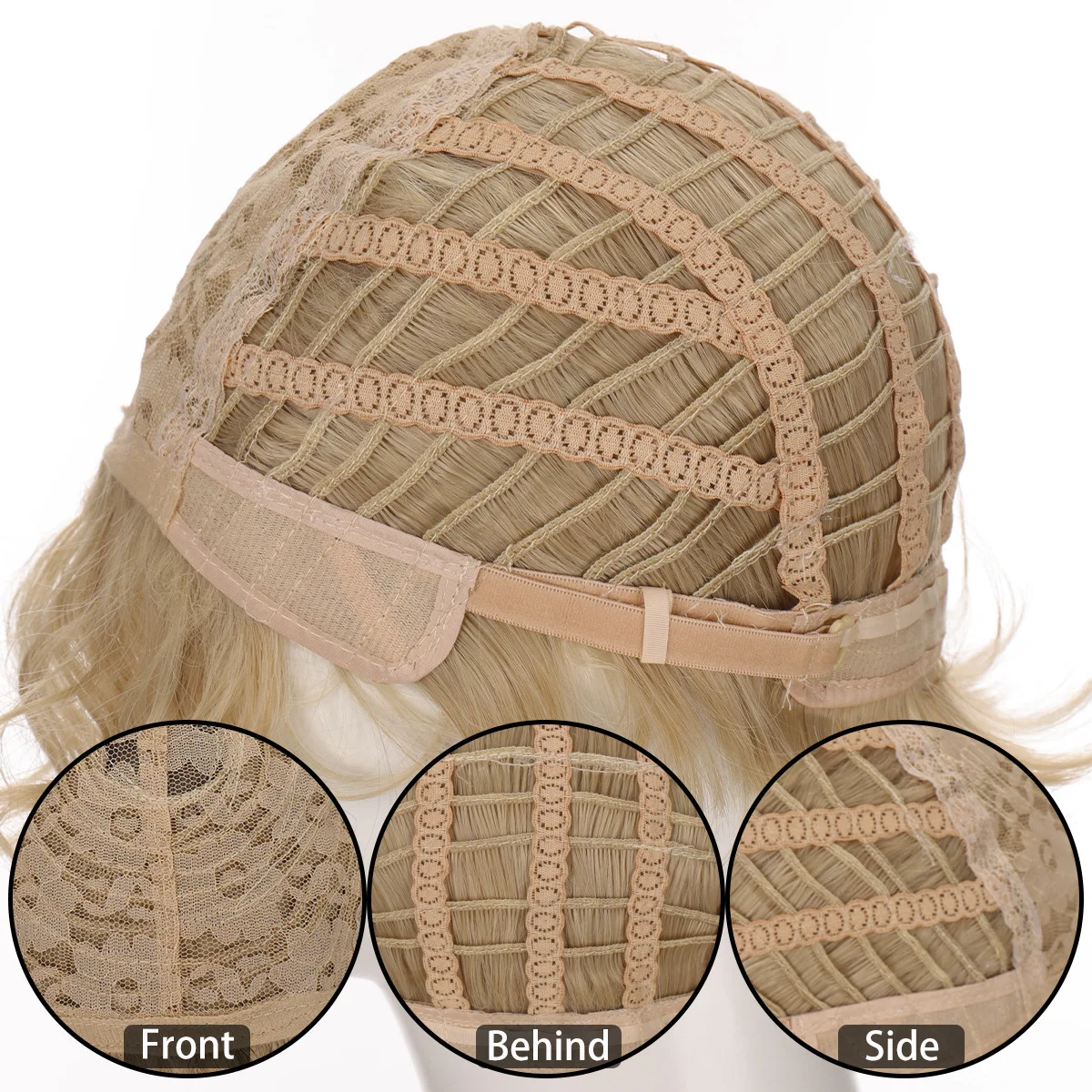 Synthetic Short Wig Black Blonde Brown False Hair Cosplay Anime Costume Party Wigs for Man High Temperature Fiber