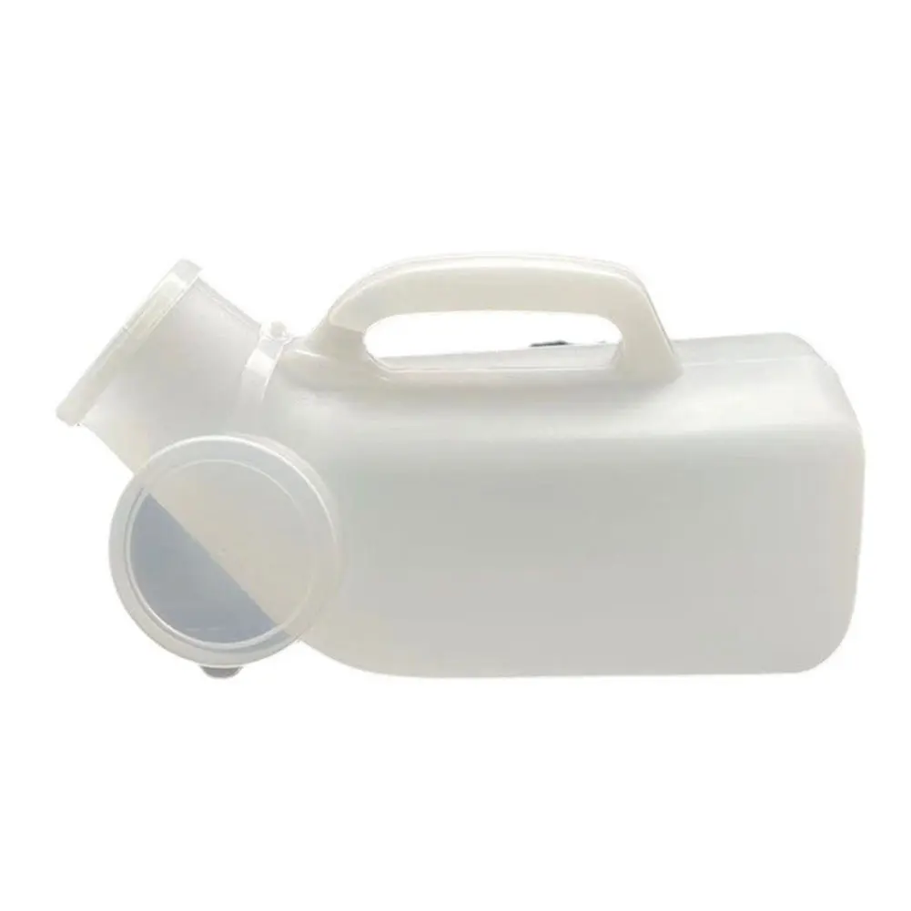 1200ml Pee Container Spill Proof Portable Urinal Plastic Urine Bottle with Lid for Car Elderly and Incontinence