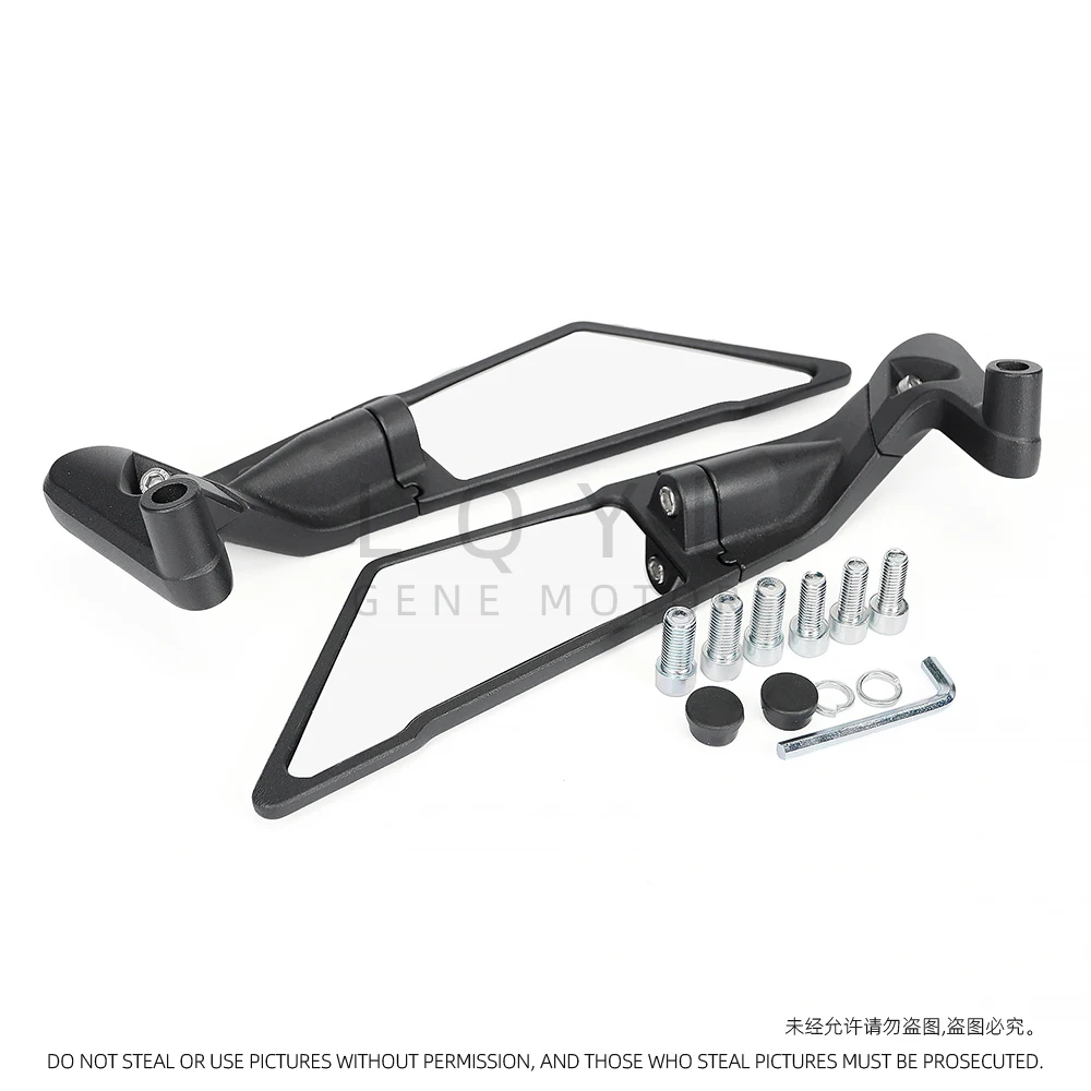 

Motorcycle Rearview Mirror Wing Aerodynamic Rotatable Aluminum Alloy Motorcycle Side Mirrors Wider View Angle for Nmax 155 125 K