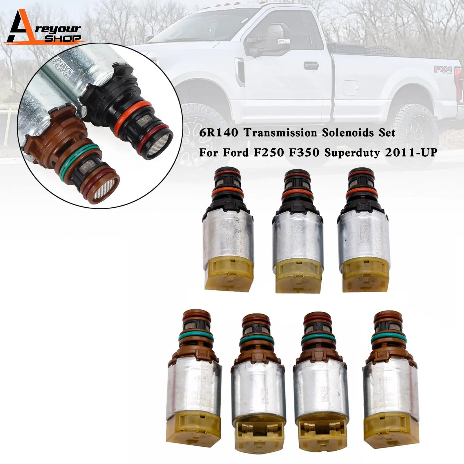 

Соленоиды коробки передач Areyourshop 6R140 для Ford F250 F350 F 250 F 350 Superduty 2011-UP