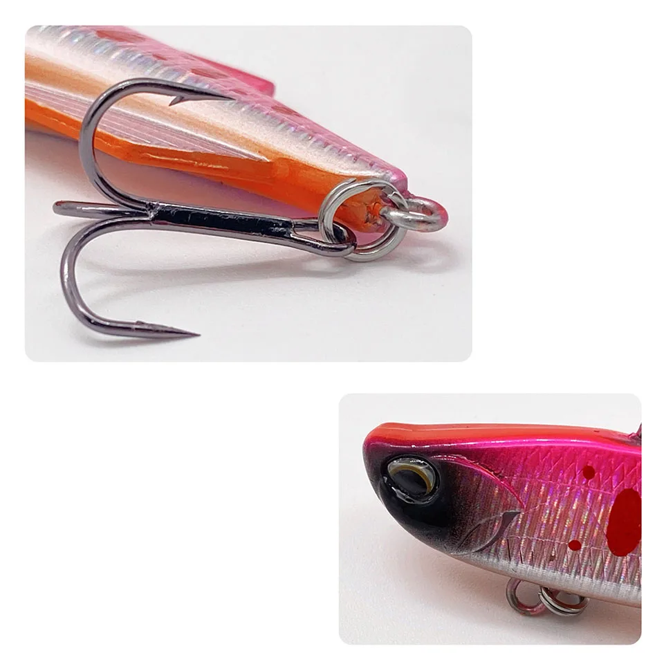 HISTOLURE VIB Baits Sinking Fishing lures 7cm 20g Hard Plastic Artificial Vibration Winter Ice Jigging Pike Bait Tackle Isca