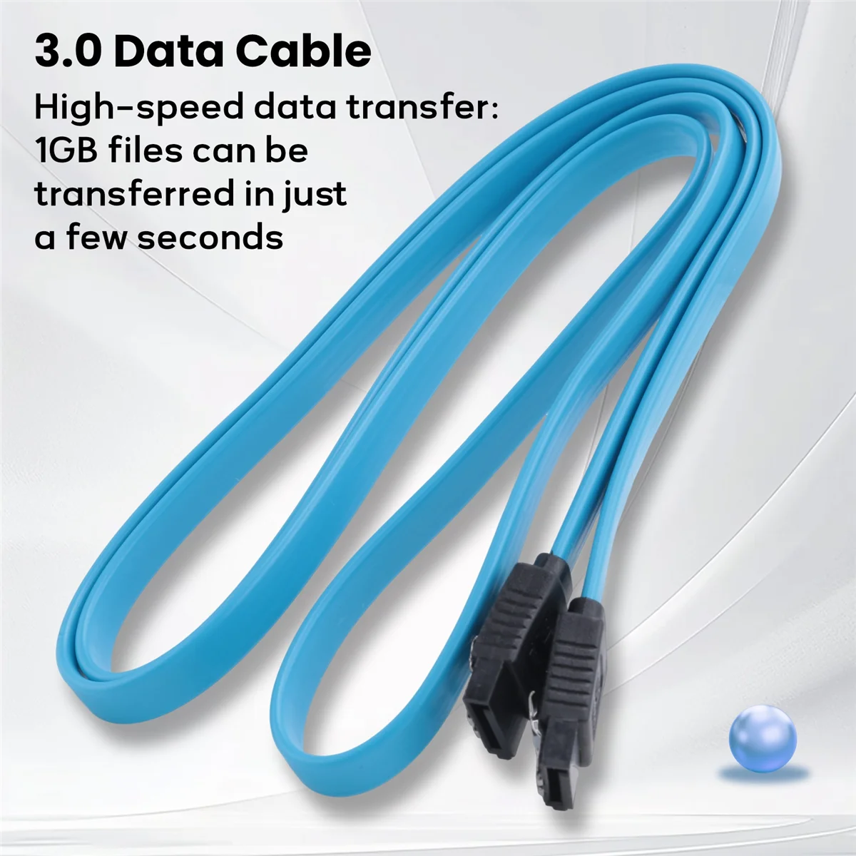 10 قطعة كابل SATA SATAIII 6Gbps رأس مزدوج مع شظايا مشبك ثابت مستقيم محرك الأقراص الضوئية القرص الصلب كابل تسلسلي 1 متر