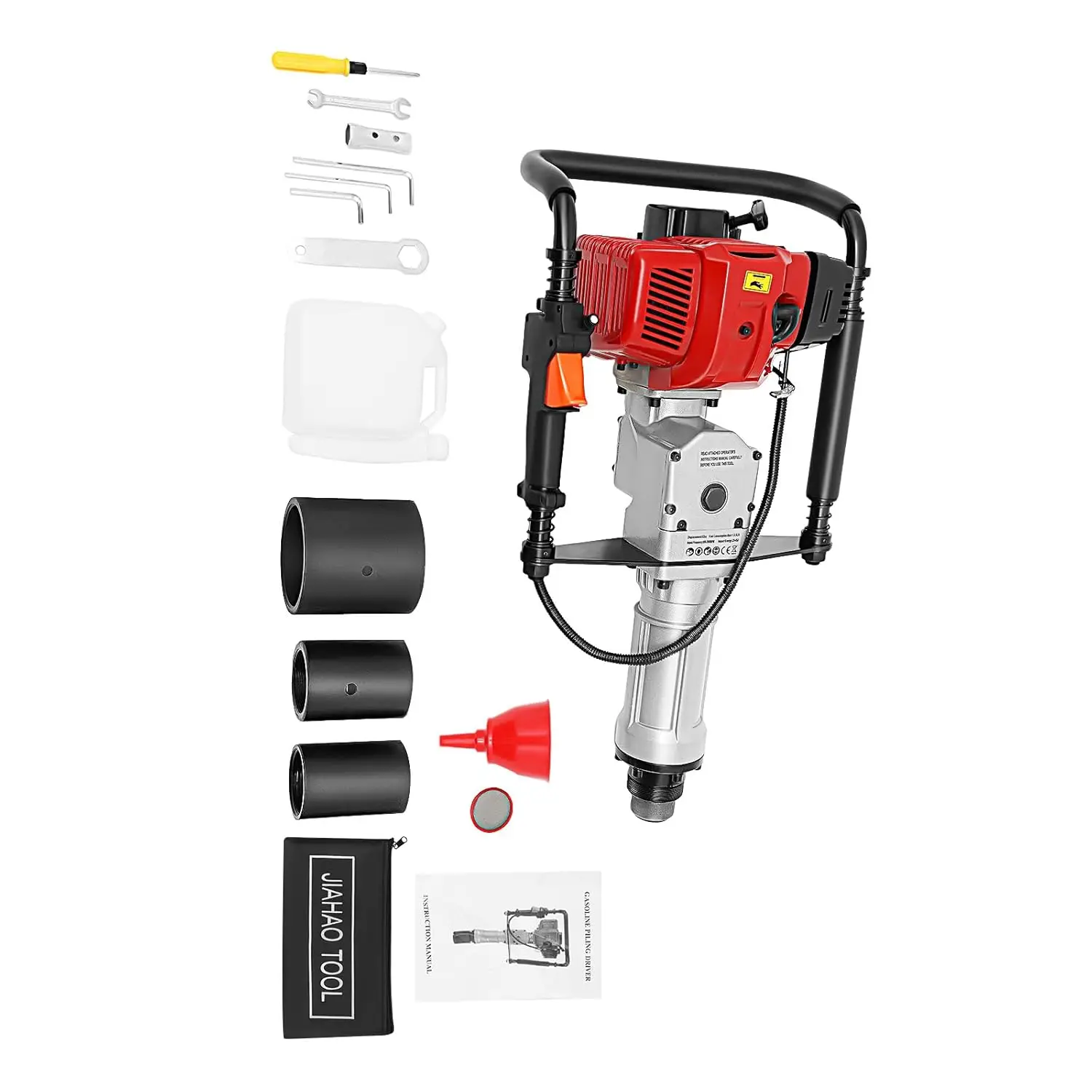 

Бензиновый сваебойный молот 2-тактный, 52 куб. см, 1900 Вт, портативный, для забивания свай, для садовых ограждений, для фермерских работ, с воздушным приводом, на заказ