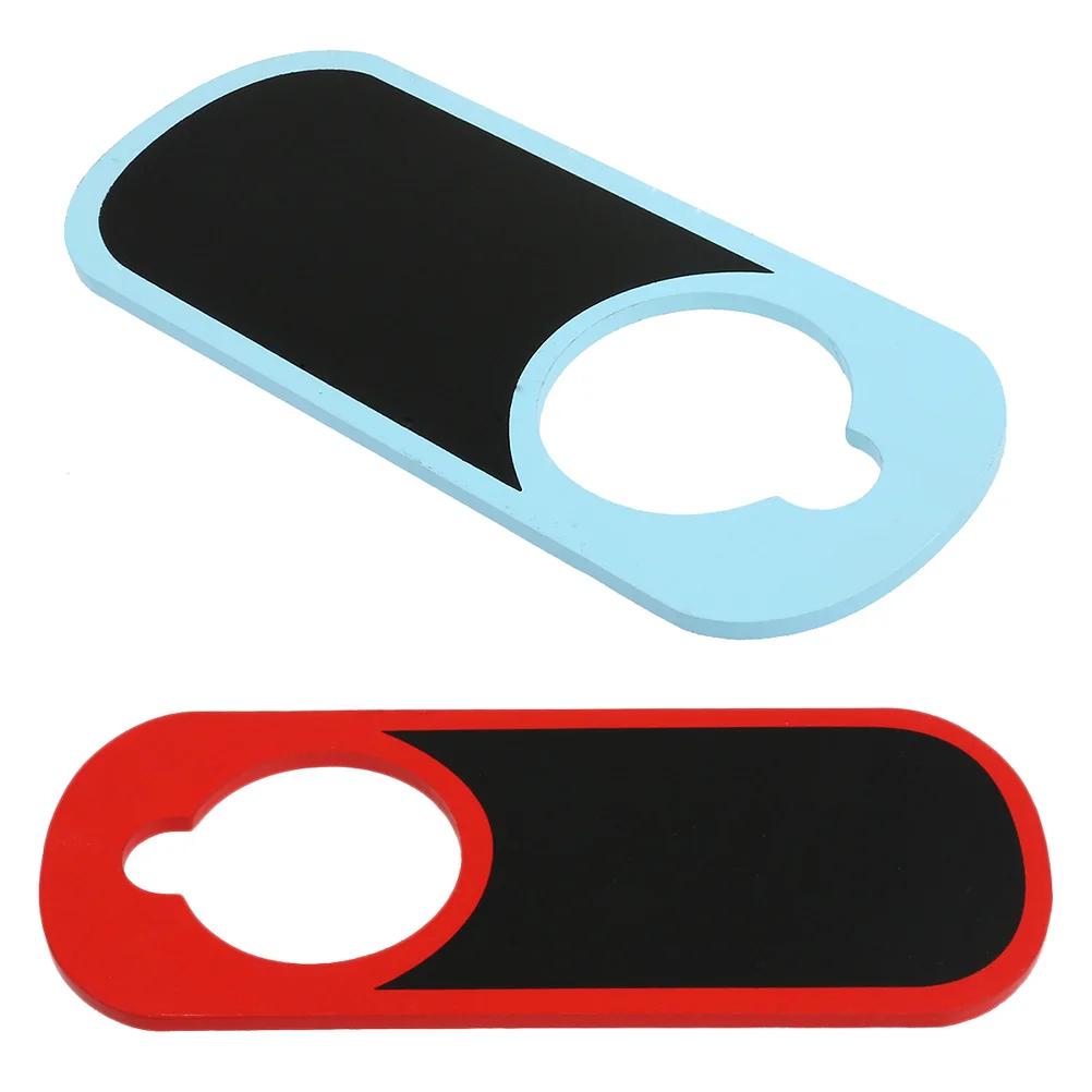 2 قطعة لا تزعج علامة مزدوجة الوجهين السبورة أحمر أزرق خشبي قوي قابلة لإعادة الاستخدام لعيادات المكتب تذكير المنزل #3