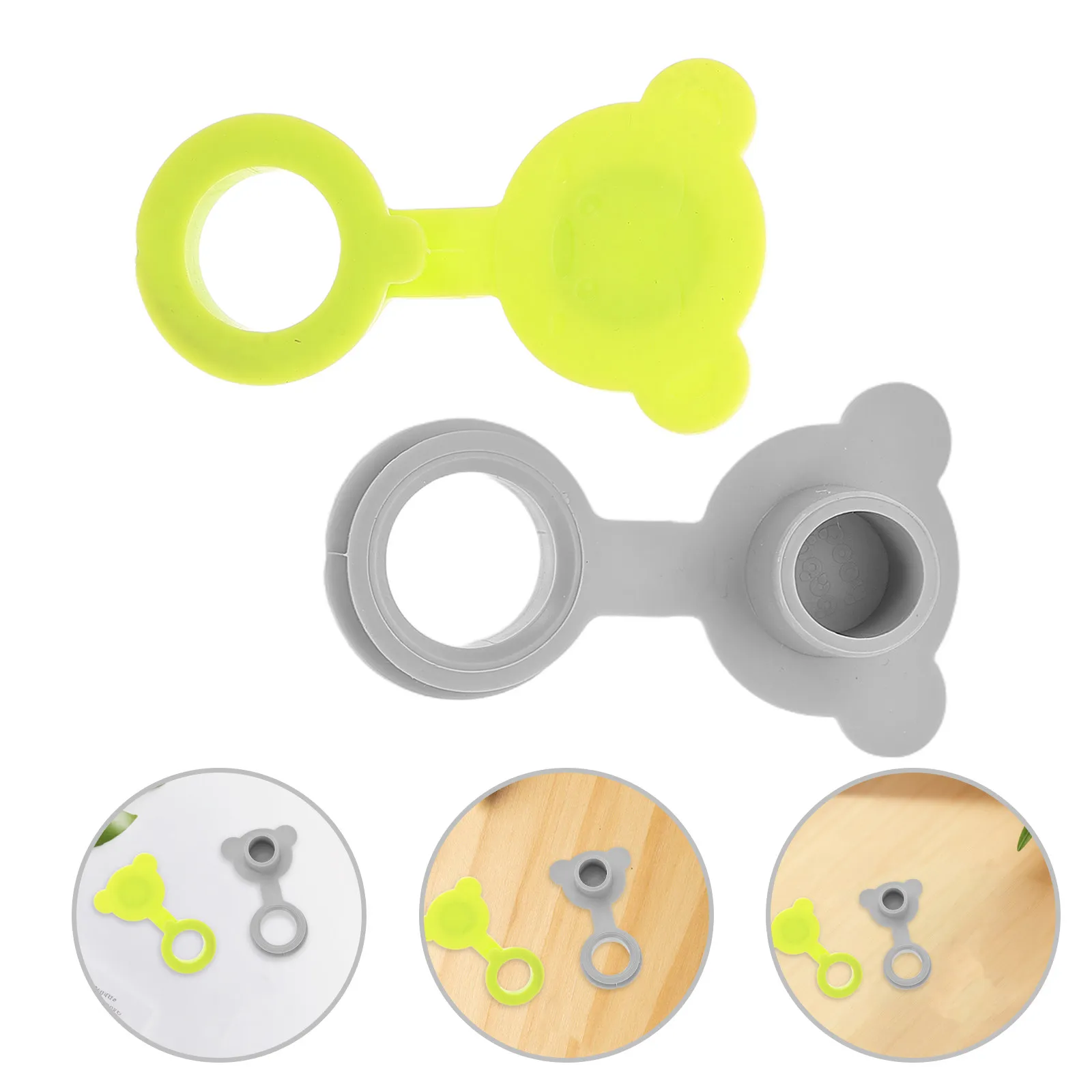 2Pcs Bath Drain Stopper - Soft Flexible Silicone Tub Plug - Secure Leakproof Seal for Portable Bathtubs - Hygienic