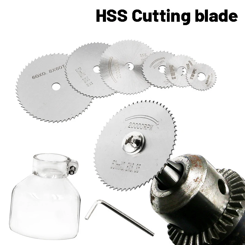 Multifunctional High Speed Steel Cutting Blade Woodworking Plastic Saw Blade Electric Drill Mini Slice PVC Acrylic Cutting Tool