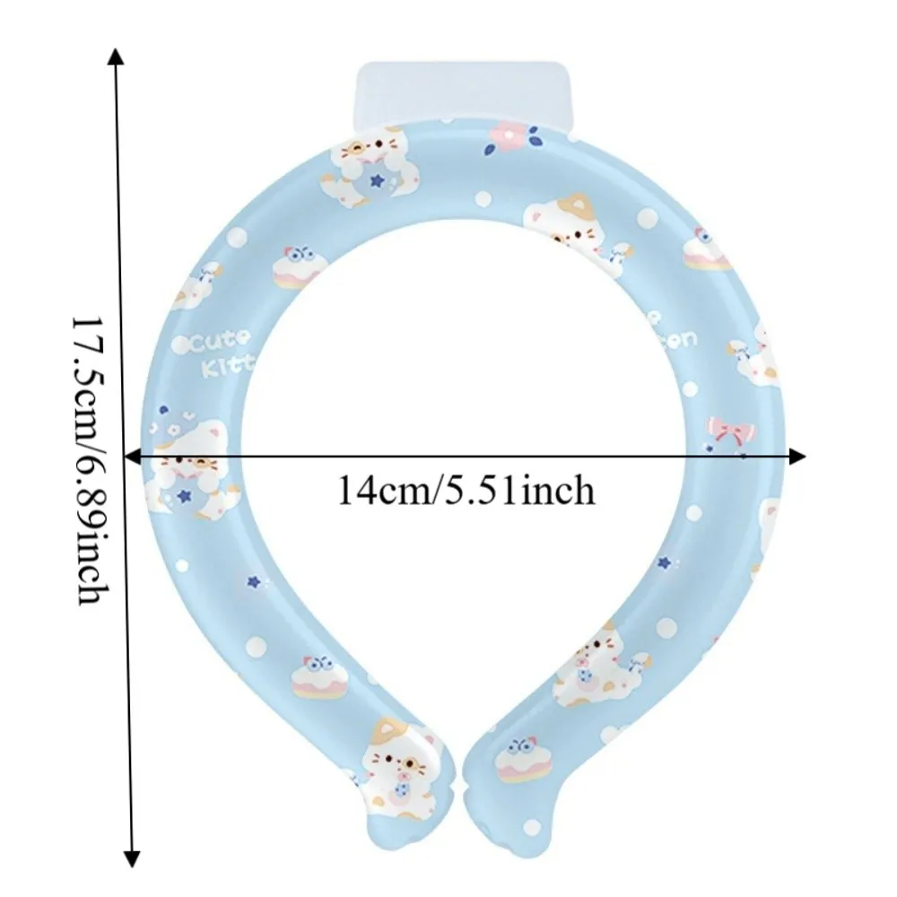 

Cartoon Neck Cooling Ring Sunstroke Prevention Lasting Neck Cooler Freezable Wearable Cooling Neck Wraps for Hot Flashes