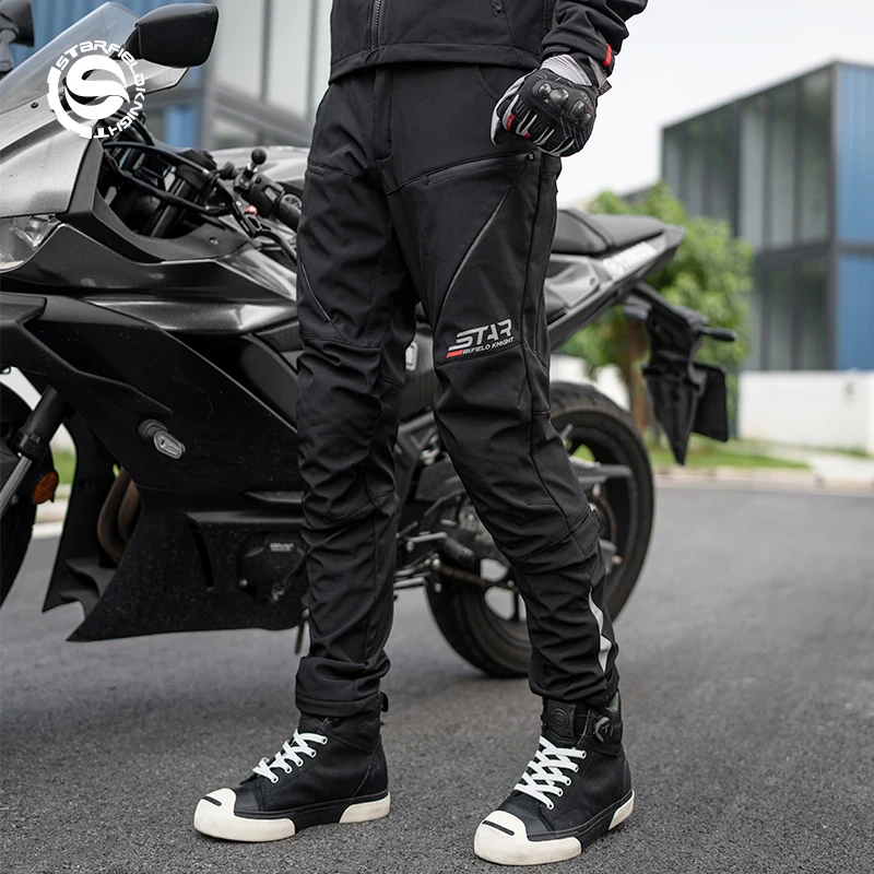 SFK Touring Motorcycle Riding Trousers Winter Warm Splash Proof Water Pants Equipemt With CE Protective Armor Gears Accessories