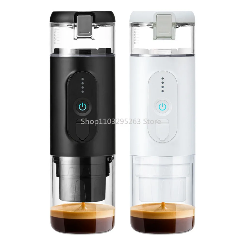 Capsule Charging Portable Outdoor Travel Vehicle-Mounted Home Use Wireless Heating Electric Italian Coffee Machine Powder