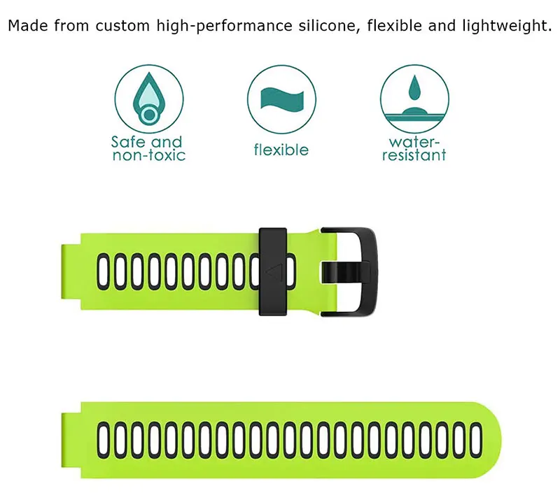 Armband Für Garmin Forerunner 735XT Silikon Armband Smartwatch Band Für Forerunner 735 220 230 235 620 630 Armband strap – Detail 2