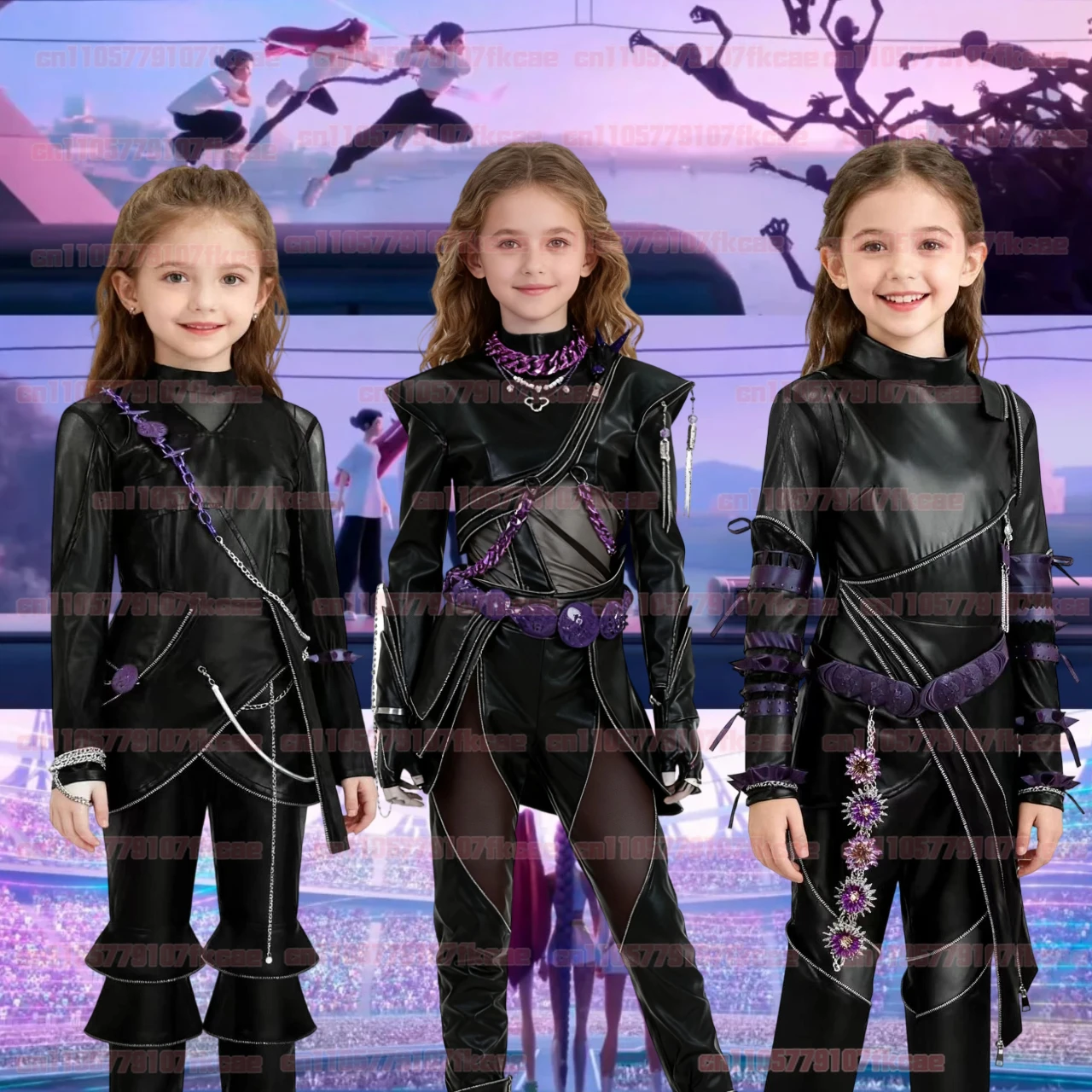 

Mira Cosplay Kpop Demon Hunters Huntrix Disguise women Girl Leather Top Pant Performance Suit Halloween Carnival Halloween Suit