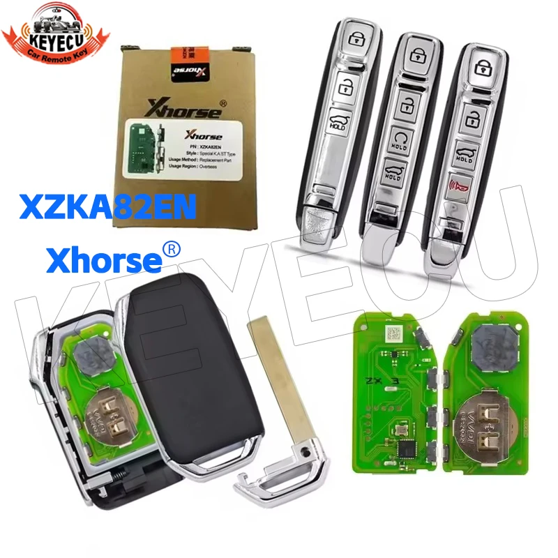 Xhorse VVDI – clé de voiture universelle XZKA82EN, pour Hyundai, KIA Sportage Niro K7 K5 Cerato Soul, télécommande sans clé avec coque de clé