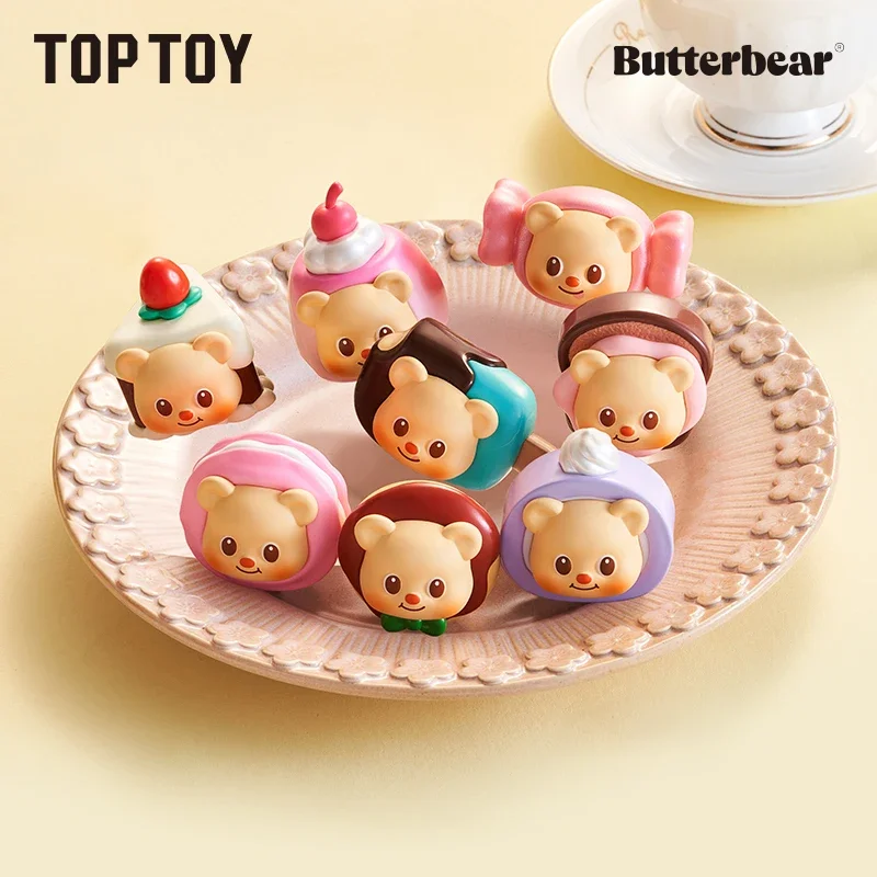 

TOPTOY Butter Bear Mini Magic Sitting Series Mystery Box Genuine Blind Box Guess Bag Ornament Figurines Home Decor Desktop Dolls