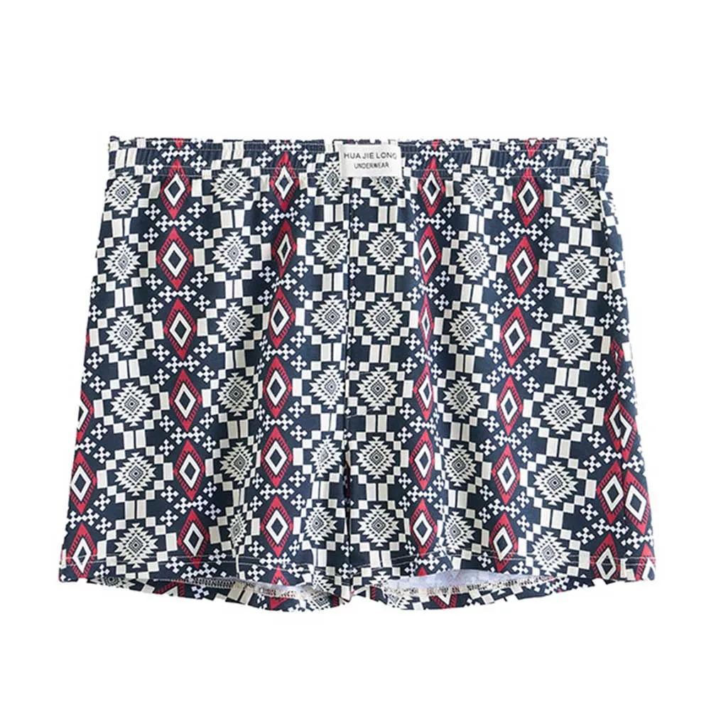 

Geometric Underwear Men Boxer Shorts Everyday Comfort Black Brand New Condition Classic Style Lightweight Fabric