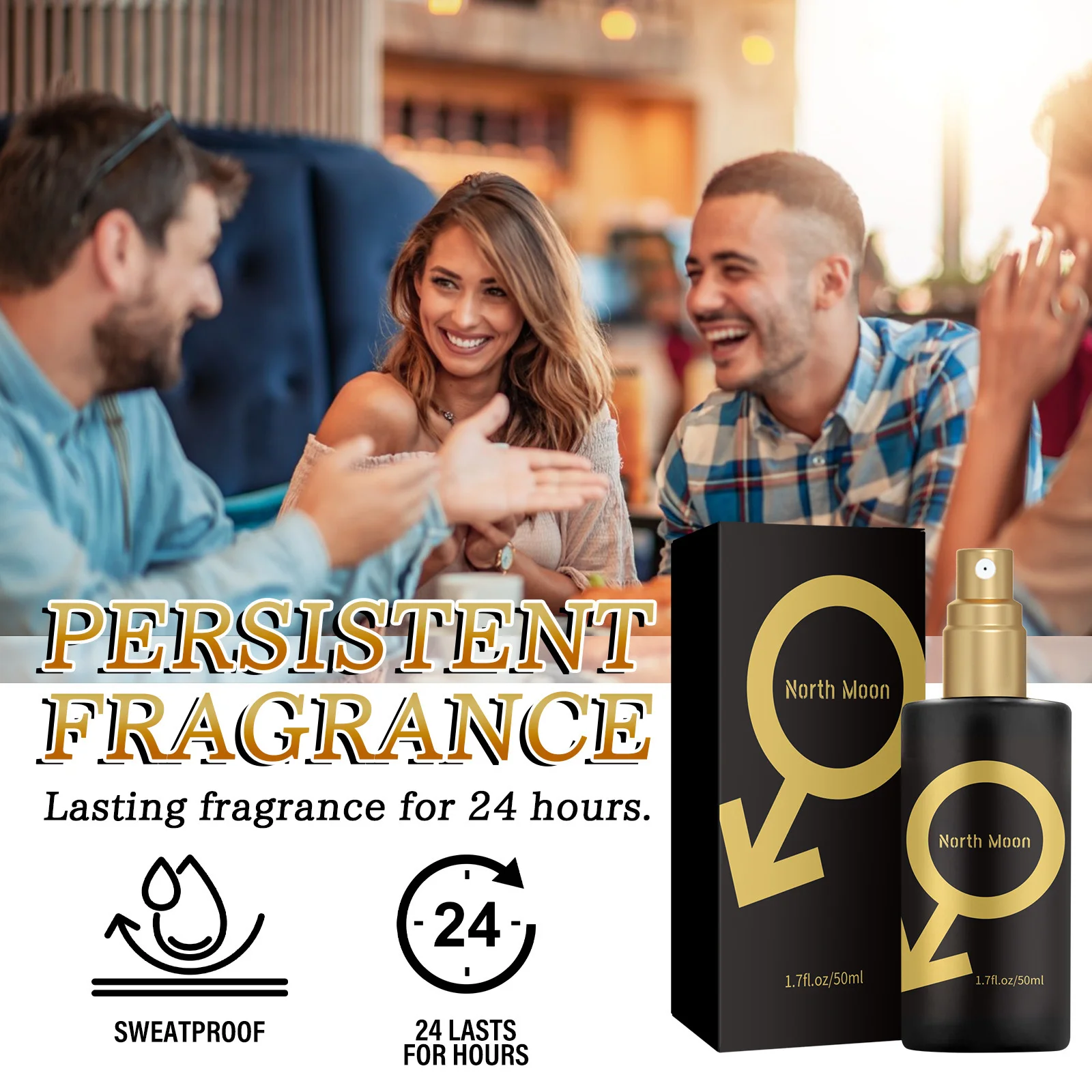 Men Fragrance Spray  Long Lasting Pheromone Deodorant Anti Sweat Remove Body Odor Armpit Scent Fresh Flirting Attractant Sexy