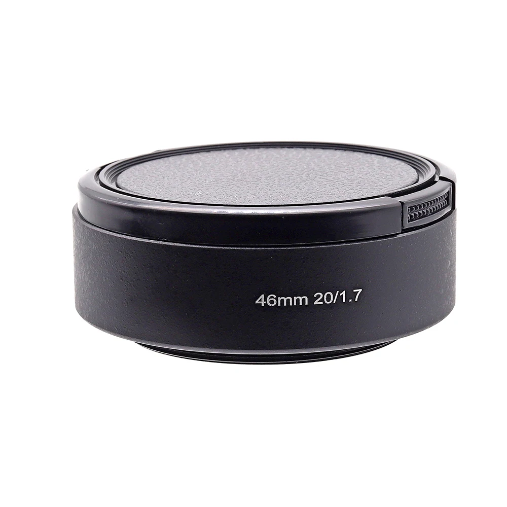 Metal Vented Lens Hood With 58mm Lens Cap For G1 GF1 GH1 GH4 GH5 For Panasonic 20mm 20/1.7 Lens