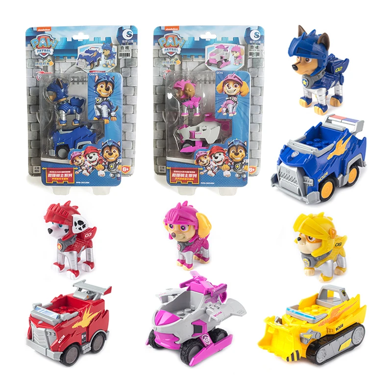 Paw Patrol Toys Set Psi Patrol Puppy Patrol Patrulla Canina Chase Skye Marshall Action Figure Rescue Knight Series Children Toys