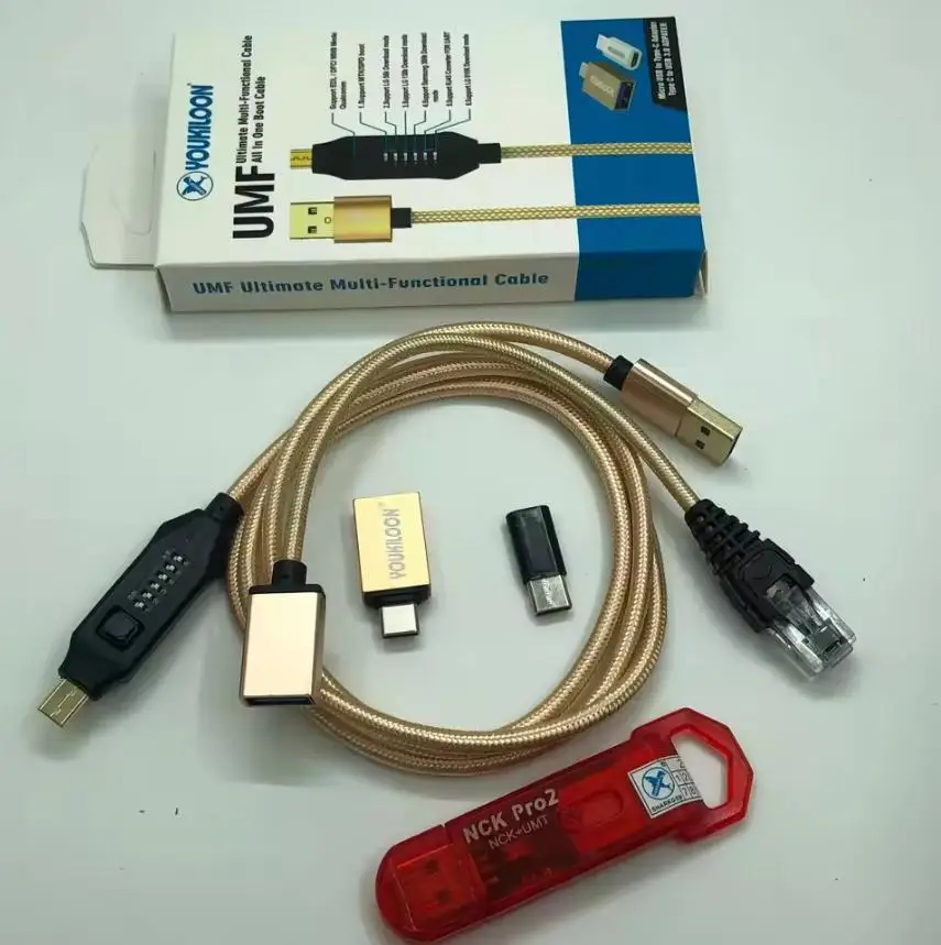 New Nck Pro 2 Dongle Key (Nck + Umt ) 2in 1 + Umf All Boot Cable with  Smart Card and One Year Activation Tool