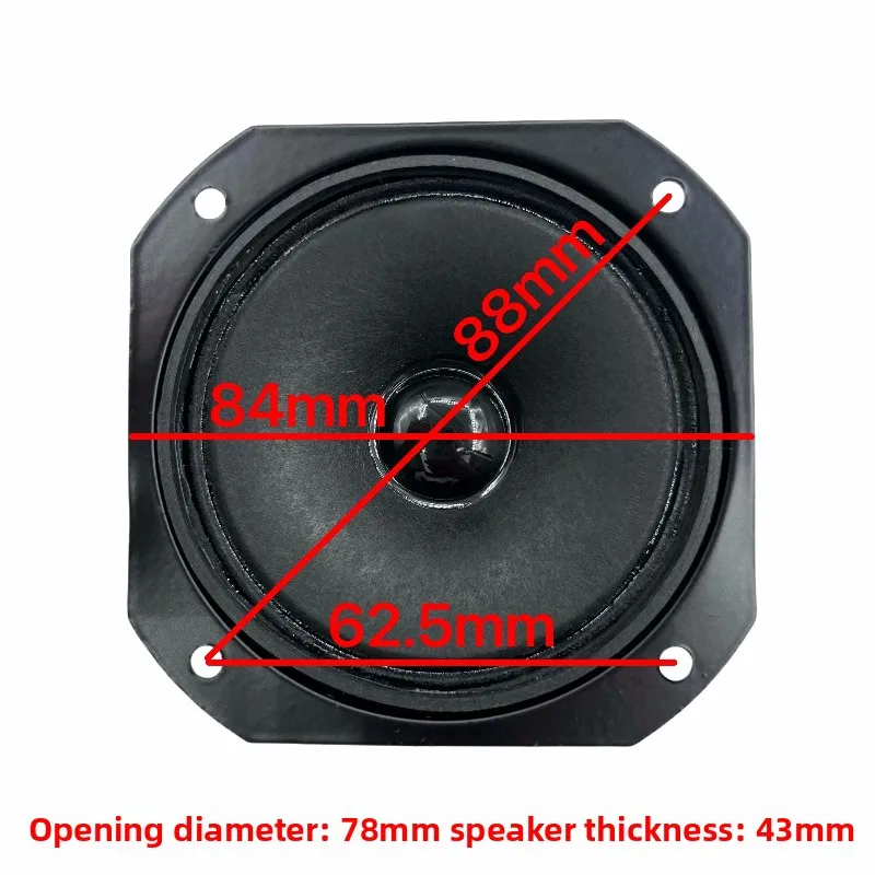 SOTAMIA 2PCS 3 Inch Tweeter 4 Ohm 30W Fever Grade Dual Magnetic Tweeter Speaker Bluetooth Sound Box Home Theater Sound System