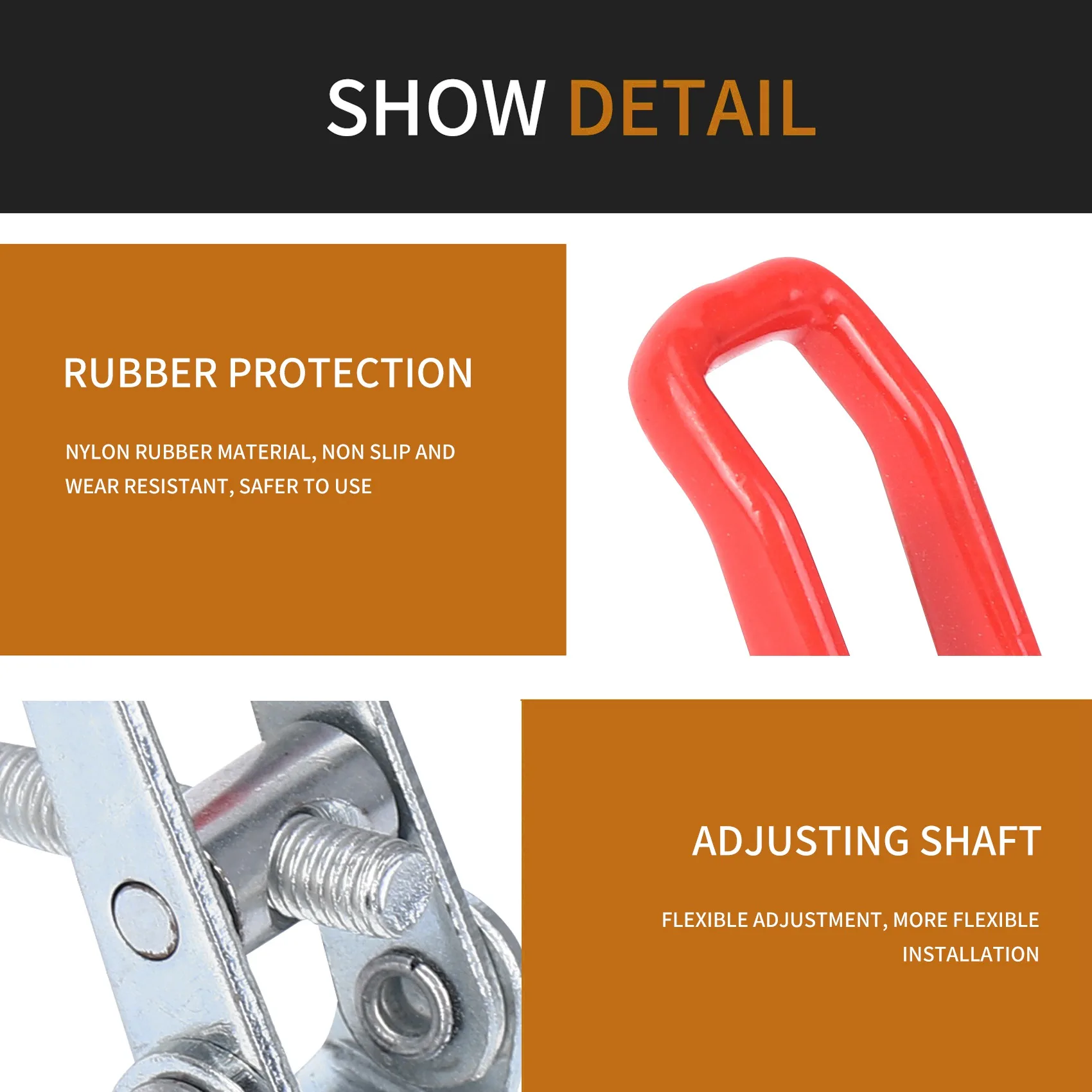 

-A96P Toggle Latch Clamp 4001 100Kg 220Lbs Holding Capacity 10 PCS