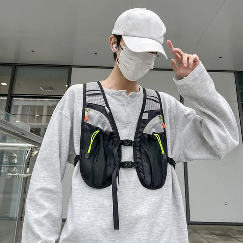 سترة الترطيب حزمة المياه سترة لتشغيل حقيبة تنظيم تصميم عاكس مع جيوب متعددة للرحلات والتخييم وركوب الدراجات