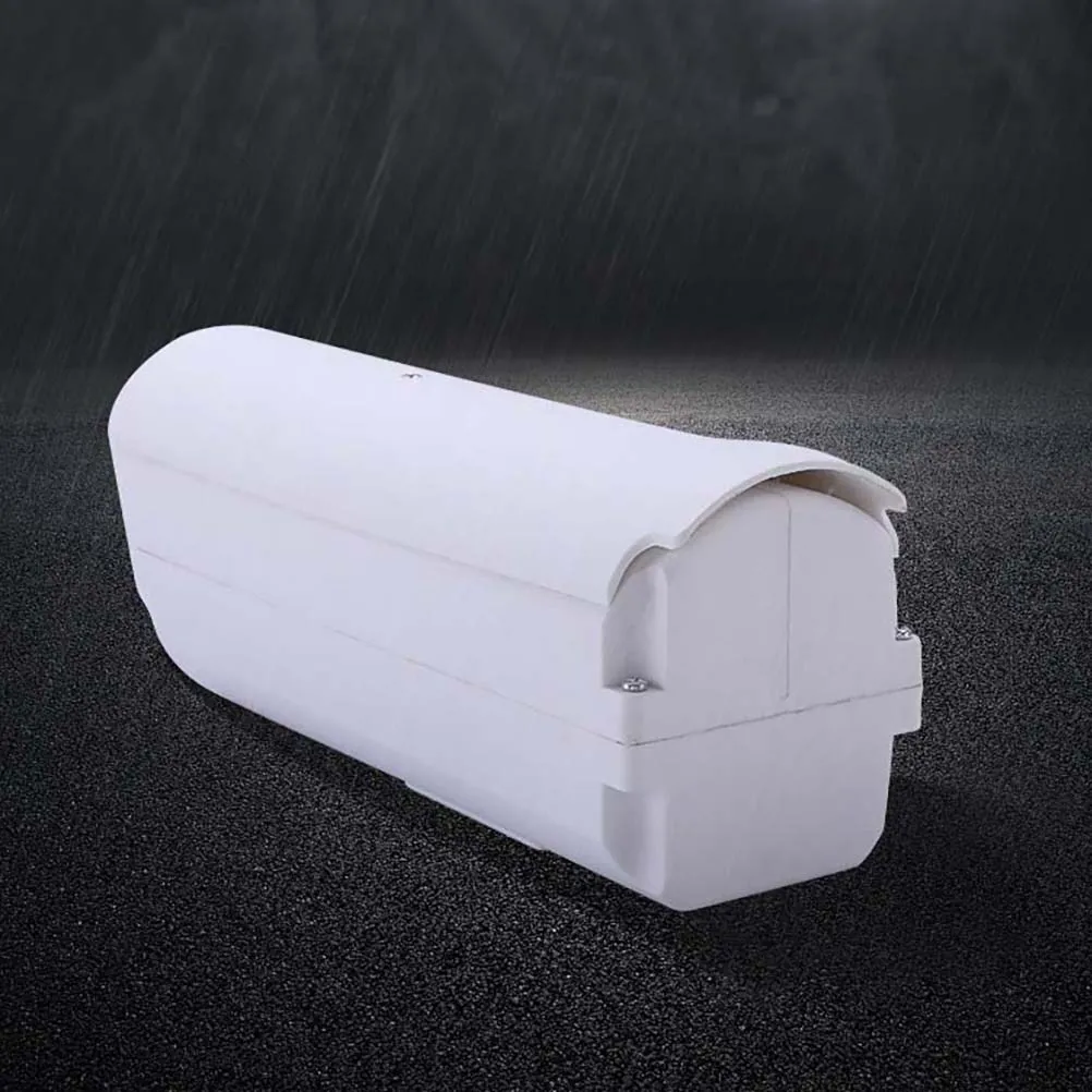 Security Camera Protective Cover Waterproof Plastic Flip Case High Transmittance Lens Wide Angle Heat Dissipation Replaceable