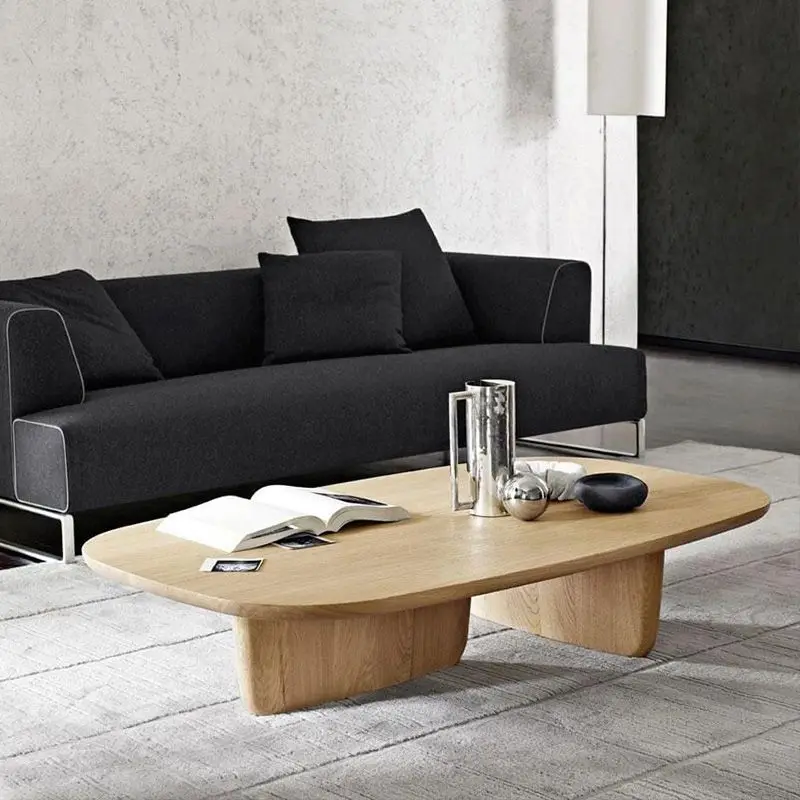 Low table Japanese solid wood tea Log small apartment B & B rectangular coffee Home living room Tea Creative t