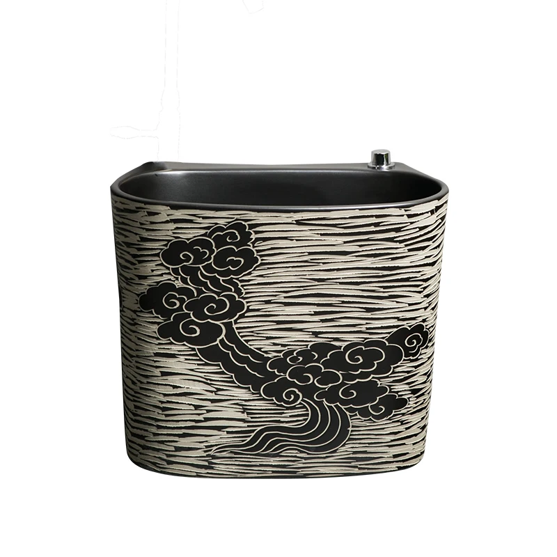 

Открытый ретро китайский бассейн для швабры Домашняя ванная комната Балконная швабра для бассейна Сад B & B двор